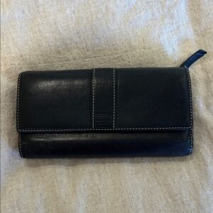 Coach Black Leather Wallet